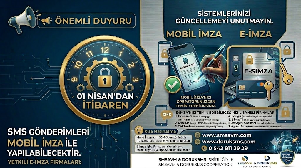 e-imza Duyurusu